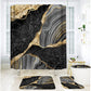 Elegant Marble Pattern Bathroom Shower Curtain