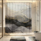 Elegant Marble Pattern Bathroom Shower Curtain
