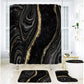 Elegant Marble Pattern Bathroom Shower Curtain