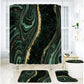 Elegant Marble Pattern Bathroom Shower Curtain