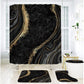 Elegant Marble Pattern Bathroom Shower Curtain