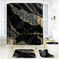 Elegant Marble Pattern Bathroom Shower Curtain
