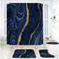 Elegant Marble Pattern Bathroom Shower Curtain