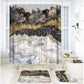 Elegant Marble Pattern Bathroom Shower Curtain
