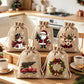🎄🎁 Vánoční dárkové pytlíky – vánoční motivy stahovací šňůrka a odolný materiál ✨🎅