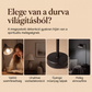Dřevěná stolní lampa s motivem Panny Marie