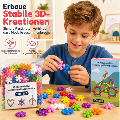 ❄️3D sněhové vločky – stavebnice pro děti – kreativní stavění a skládání dílků🧩