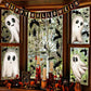 👻Roztomilá a zábavná halloweenská samolepka na okno s motivem ducha