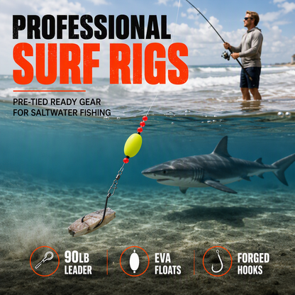 🎣🐟 6dílná rybářská sada pro surfování s plováky – Okamžitě připravená k použití, vhodná pro různé druhy ryb✨
