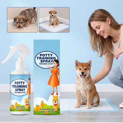 🐶🐱 Sprej pro výcvik čistoty domácích mazlíčků – pomáhá vymezit místo v bytě, kde mají vykonávat své potřeby ✨