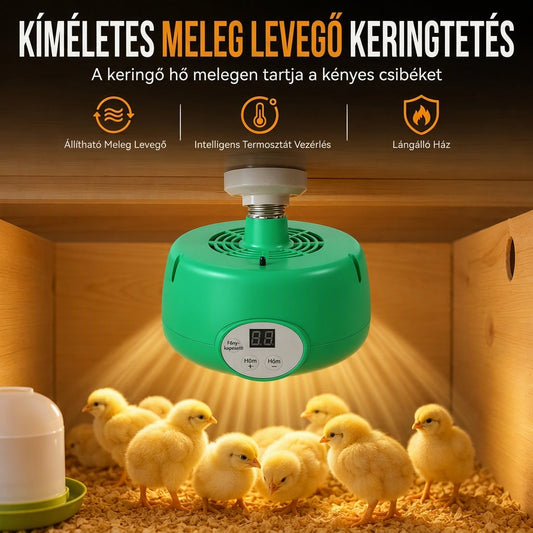 🌡️ Inkubátor s inteligentní regulací teploty – Stabilní teplo pro kuřátka a mláďata🐣