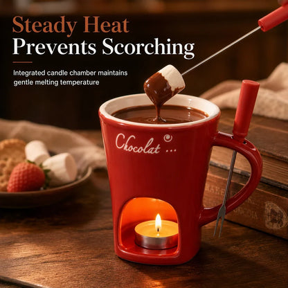 🍫 KERAMICKÝ HRNEK NA ČOKOLÁDU 🕯️✨ Ideální na romantickou večeři nebo večírek s přáteli! 🥂🍓