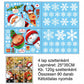 🎅🎄 Vánoční statické samolepky na okna z PVC – Snadno nalepitelná sváteční dekorace ✨