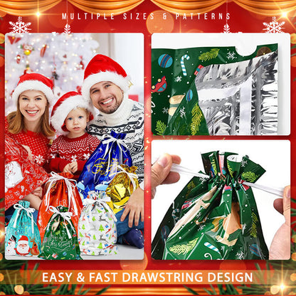 🎁Šňůrkové vánoční dárkové tašky