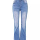 90s Vintage Button Waist Flare Leg Jeans