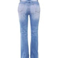 90s Vintage Button Waist Flare Leg Jeans