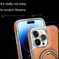 Luxusní kožené pouzdro Neviditelný stojánek pro iPhone
