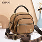 Klasická multifunkční přihrádky nastavitelný široký ramenní popruh PU kůže Crossbody Bag